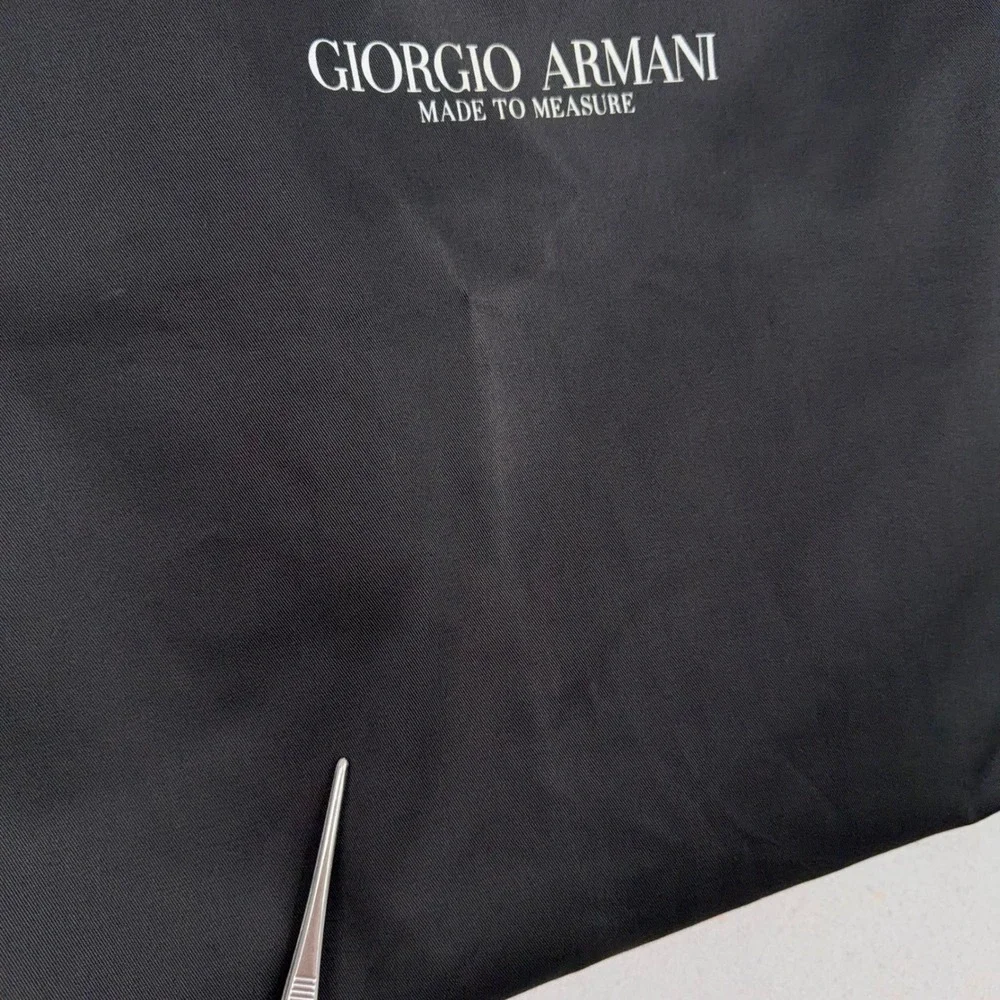 Giorgio Armani Garment Bag Mens OS Black Giorgio Armani Made To Measure Luxury